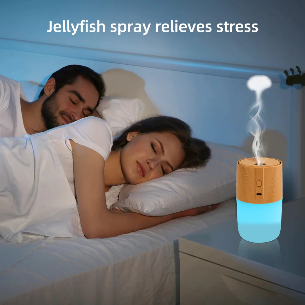 VibeVital™ AuraMist – Wood Grain Diffuser & Humidifier